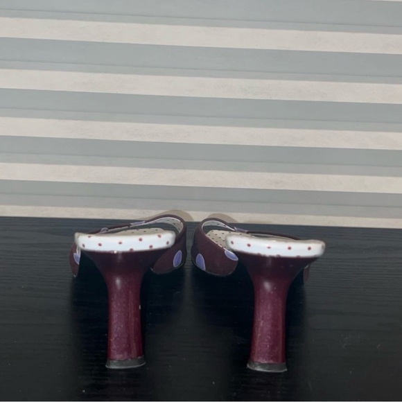 PRADA Spring Y2K Polka Dot Mule Kitten Heels - Picture 7 of 8